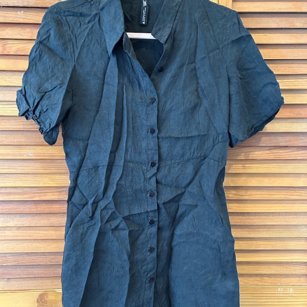 Washed Black Zara Mini Dress